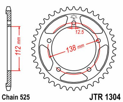 EK CHAIN JT 525 SROZ2 - 15/41 - 116 Standard stålkrone Kædesæt