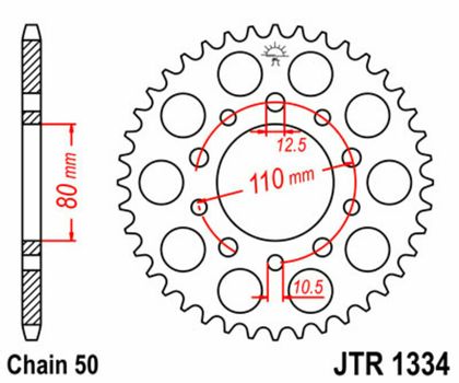 EK CHAIN JT 530 SRX2 - 15/43 - 110 Standard stålkrone Kædesæt
