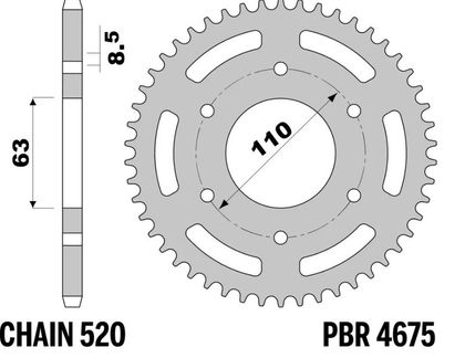 Kit chaine EK CHAIN PBR 520SROZ2 14/43 - 118 couronne renforcée