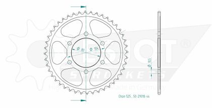 Couronne Esjot 44 dents