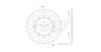 Couronne Esjot 50 dents