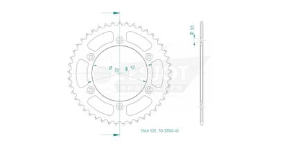Couronne Esjot 45 dents