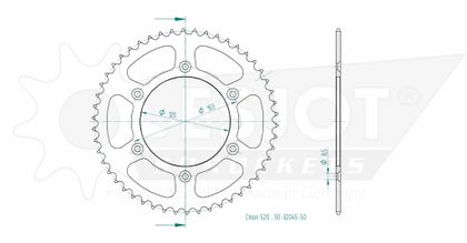Couronne Esjot 50 dents