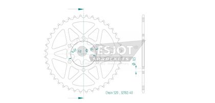 Couronne Esjot 40 dents