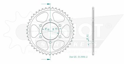 Couronne Esjot 43 dents