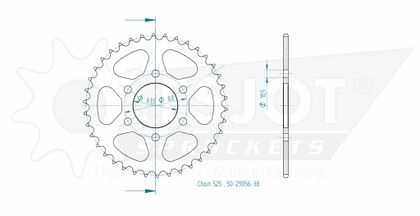 Couronne Esjot 38 dents