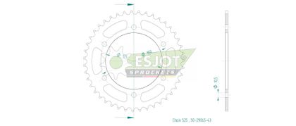 Couronne Esjot 43 dents Universel