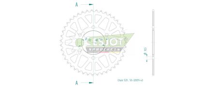 Couronne Esjot 43 dents