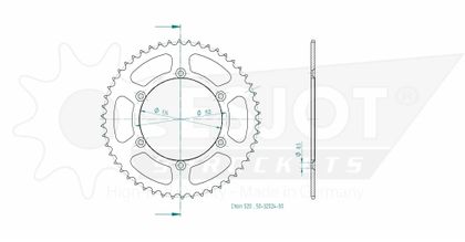 Couronne Esjot 50 dents
