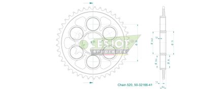 Couronne Esjot 41 dents