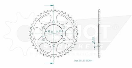 Esjot 41 tanden Tandwiel