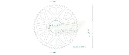 Esjot 54 tanden Tandwiel