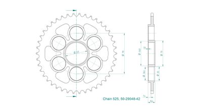 Esjot 42 teeth Sprocket