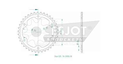 Esjot 38 teeth Sprocket