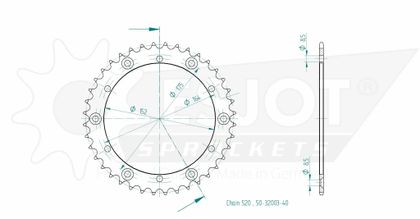 Esjot 40 teeth Sprocket