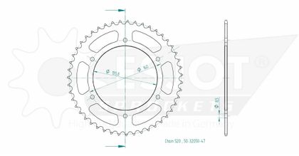 Esjot 47 teeth Sprocket