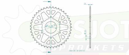 Esjot 43 teeth Sprocket