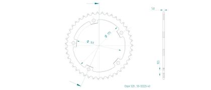 Esjot 43 teeth Sprocket