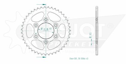 Esjot 43 teeth Sprocket