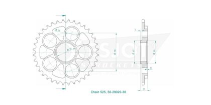 Esjot 36 teeth Sprocket