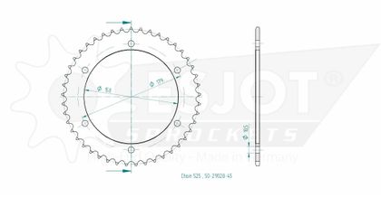 Esjot 45 teeth Sprocket