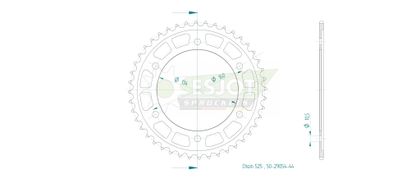 Esjot 44 teeth Universal Sprocket