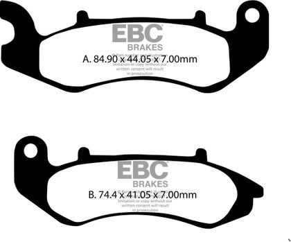 EBC Organic base Brake pads