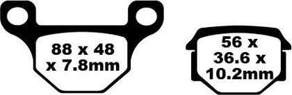 EBC Organische Basis Bremsbeläge