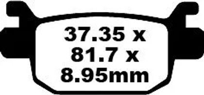 EBC Organische Basis Bremsbeläge