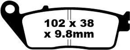 EBC Organische Basis Bremsbeläge Ref : FA00888A / 17200264 