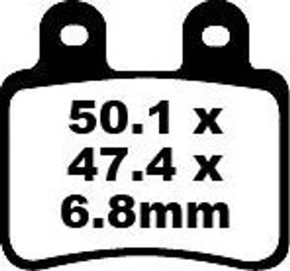 Plaquettes de freins EBC Organic Base