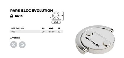 France Antivol PARK BLOC - Evolution anchoring base Universal Anti-theft device