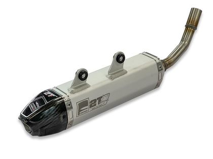 Fresco White aluminium carby carbon cap Silencer