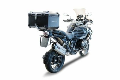 GPR Tech ALPI-TECH Alu - Complete with support - 55 litres - black Top case