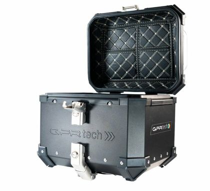 GPR Tech ALPI-TECH Alu - Complete with support - 26 litres - black Top case