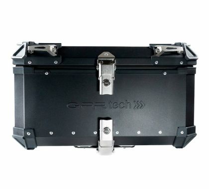 GPR Tech ALPI-TECH Alu - Complete with support - 55 litres - black Top case