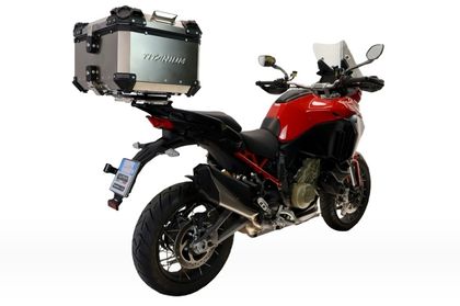 GPR Tech Natural titanium - 35 L - support included Top case