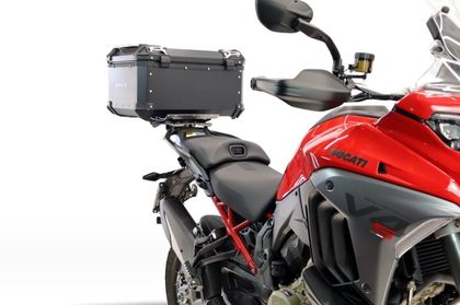 GPR Tech ALPI-TECH Alu - Complete with support - 55 litres - black Top case