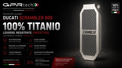 GPR Tech Titanium Radiator protection Ref : GTE00366A / DU.3.5.PRD.1 