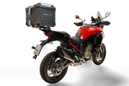 GPR Tech ALPI-TECH Alu - Complete with support - 35 litres - black Top case