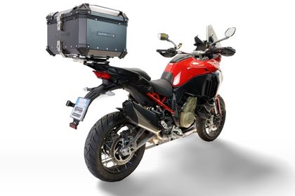 GPR Tech ALPI-TECH Alu - Complete with support - 55 litres - black Top case