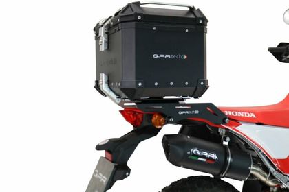 GPR Tech ALPI-TECH Alu - Complete with support - 35 litres - black Top case