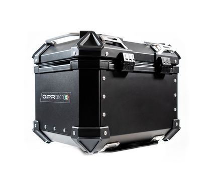 GPR Tech ALPI-TECH Alu - Complete with support - 26 litres - black Top case