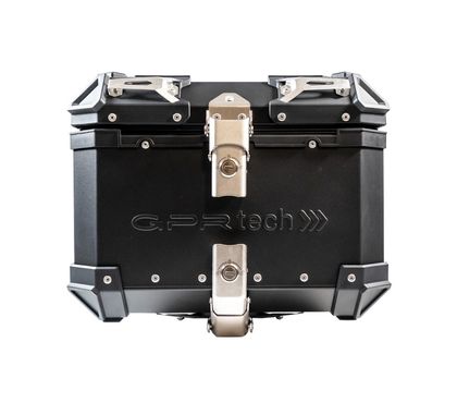 GPR Tech ALPI-TECH Alu - Complete with support - 26 litres - black Top case