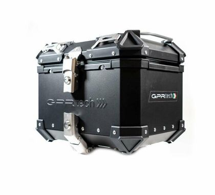 GPR Tech ALPI-TECH Alu - Complete with support - 26 litres - black Top case