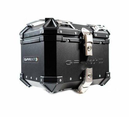 GPR Tech ALPI-TECH Alu - Complete with support - 26 litres - black Top case