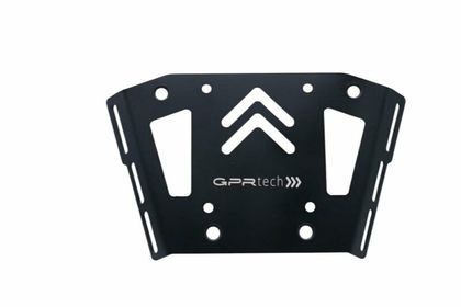 GPR Tech ALPI-TECH Alu - Complete with support - 35 litres - black Top case