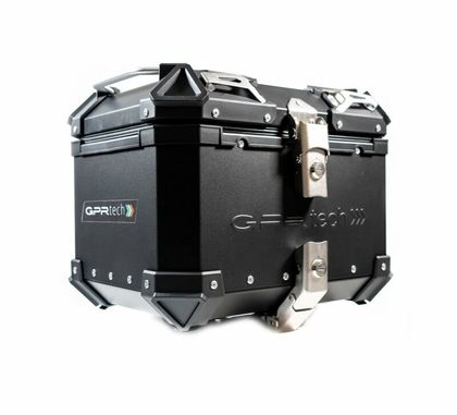 GPR Tech ALPI-TECH Alu - Complete with support - 26 litres - black Top case