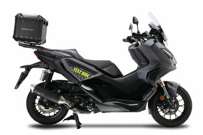 GPR Tech ALPI-TECH Alu - Complete with support - 45 litres - black Top case