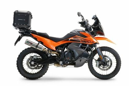 GPR Tech ALPI-TECH Alu - Complete with support - 35 litres - black Top case